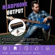 Mini Amp Electric Bass Headphone Amplifier 3.5mm Plug Play Auxiliary Audio Input Bass Connect CD MP3