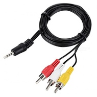 3.5mm male to 3 RCA Male cable