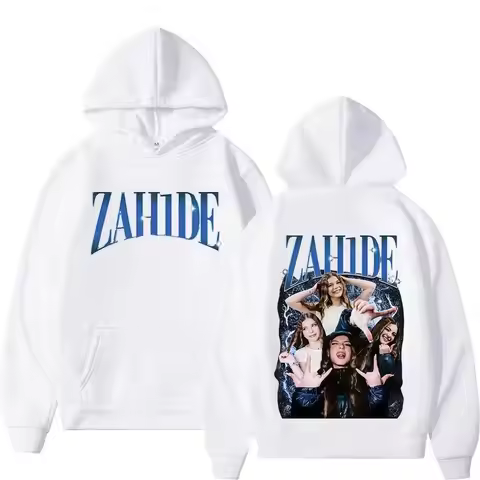 Y2K Top Zahide Merch Double-sided Printed Hoodie Men's Casual Fashion Hip-hop Pullover Autumn and Wi