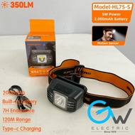 [5W 7 Hours Battery Life] SUPERFIRE HL75-S LED Rechargeable Headlamp Long Range Head Lamp