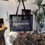 Shopping Mall Auto Show Zipper Grid Shoulder Bag Shopping Bag