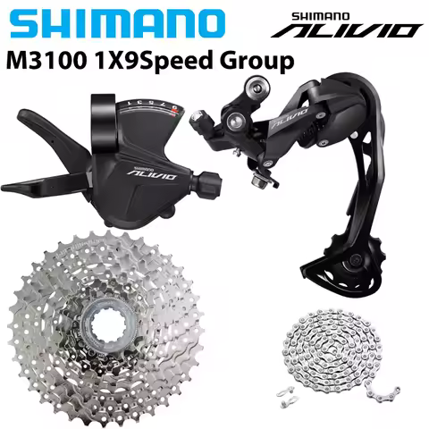 SHIMANO Alivio M3100 1x9 Speed Groupset SL-M3100 Right SHIFT LEVER RD-M3100 SGS REAR Derailleur Newb