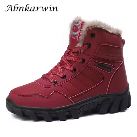 Winter Women High-Top Trekking Ankle Boots Hiking Shoes Mountain Outdoor Hike Tracking Treking Sneak