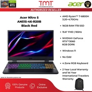 Acer Nitro 5 AN515-46-R20B Laptop | Ryzen 7-6800H | 16GB RAM 1TB SSD | 15.6" FHD | RTX3060 | 4-Z RGB KB | W11 | 2-Y Warranty | Bag