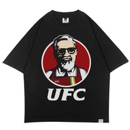 ZeroTwentyTwo T-Shirt Ufc Black Oversize | Cute Black Men's T-Shirt, Black Ufc Plesetan Oversize