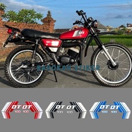 Yamaha Striping Stickers DT 100 DT100 Fullset