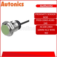 AUTONICS PROXIMITY SENSOR M30 AC100-240V 10MM AC2 WIRE NO(AUTO-PR30-10AO-A100-240)