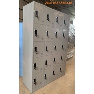 Gray locker cabinet, 4 compartments, 20 doors, 0.7mm thick