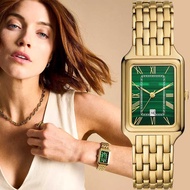 FOSIL Retro Square FS Women's Watch Malachite New Style Gold Steel Band Small Square Watch ES5341/ES