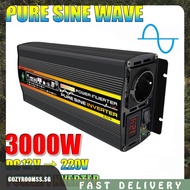 [cozyroomss.sg] DC 12V To AC 220V Car Inverter LED Display Digital Power Inverter Pure Sine Wave