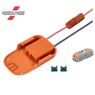 Converter Battery Adapter for   18V Battery Fuses & Wire Terminals 14 Gauge with Switch