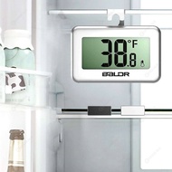 LCD Digital Mini Refrigerator Thermometer Fridge Magnet Probe Meter (White)