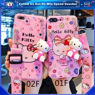 Phone Casing vivo 1601 1603 1606A 1609 1610 1611 1612 1713 1716 Cover vivo 1718 1719 1720 1721 1723 1724 1725 1726 1727 Case Hello Kitty Makeup Mirror Holder Doll Stand with Strap Lanyard