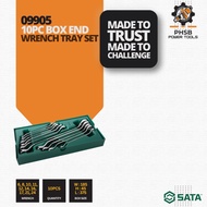 SATA TOOLS | 09905 SATA 10PC BOX END WRENCH TRAY SET.