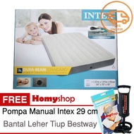 INTEX DuraBeam Double 64708 Kasur Angin / Kasur Udara Ukuran [137x191x25 cm] Free Pompa Manual INTEX