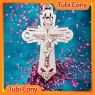 Platinum Easter Cross Pendant M1561-118 Tubi Cony