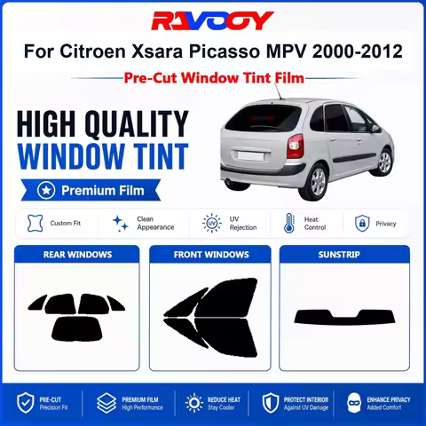 Premium Pre-Cut Window Tint For Citroen Xsara Picasso MPV 2000-2012 Front & Rear Windows UV Heat Rej