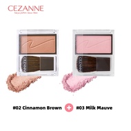 CEZANNE Cheek Blush Perona Pipi Dengan kuas Melembapkan Tentu saja Cerah Riasan wanita