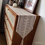 Retro Tablecloth Towel TV Cabinet Coffee Table American Universal Lace Flag Hollow Cabinet Cover Clo