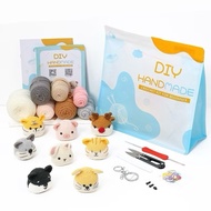 Knitting Club - DIY Crochet Amigurumi Animal Kit Complete Knitting Package Crochet Kit Beginner Knit