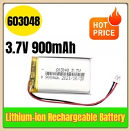 3.7V 900mAh 603048 Lithium-ion Rechargeable Battery