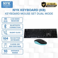 NYK KEYBOARD + MOUSE K8 DUAL MODE -01928