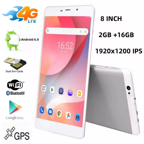 MT8783 Octa-Core 8" Android 6.0 3G / 4G Phone Call Tablet PC 2GB RAM 16GB ROM GSM 1920 x 1200 Pixels