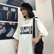 Naruto Akatsuki HipHop Printed Fashion Streetwear Men T-shirt Pakaian Atasan Cal Couple T-shirts baj