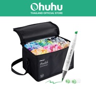 FOLIO ART : ปากกามาร์คเกอร์ Ohuhu เซต Vibrant 168 +1 สี Honolulu Series : 90543 (Brush & Chisel)