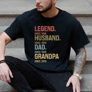 Legend Husband Dad Grandpa Custom Tshirt Personalized Shirt Gifts For Grandpa Father's Day Shirt Fun