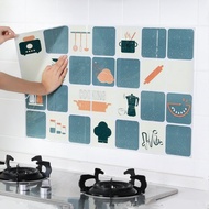 sticker dinding dapur anti minyak mudah dibersihkan / stiker wallpaper - hijau muda