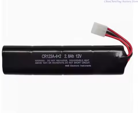ALLCCX 12V 2800mAh AED Battery CR123A-4X2 for M&B AED-7000, AED7000, AED 7000, AED7000L, AED-7000L, 