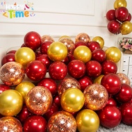 Happy Time 40pcs Party Balloons And Decorations Set Debut Chrome Metallic Balloon Wedding Home Decor