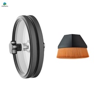 LP Vinyl Record Cleaner Clamp Vinyl Record Label Saver Protector Waterproof Acrylic Clean Tool With 