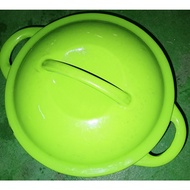 20cm Green Cast Iron Pot Old