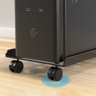 Heavy Duty PC Tower Bracket with Rolling Casters - Steel Desk Mount
