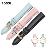 Fossil Watch Strap Genuine Leather Original Men Women Cowhide Watch Chain Rose Gold Buckle/Silver Buckle ES3793/ES4202/3894/ES3737/3795/3843/4385/4386/4338 Strap Accessories 12mm/14mm/16mm/20mm/22mm