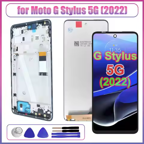 New LCD for Motorola Moto G Stylus 5G 2022 LCD Display Touch Screen Digitizer Assembly for Moto G St