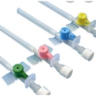 IV Catheter Cannula Branula with injection valve 22 Blue 1pcs