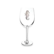 The s Jewels Seahorse Jeweled Stemmed Wine Glass 21 Oz. Unique Gif