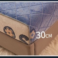 [Local spot quick] Coralline bed hat flannel Simmons protective cover single piece thickened milk ve
