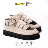 Docmart Style Korean Look Premium Black Platform Gladiator Sandals for Women