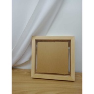 3D Wooden Frame size 55x55cm / 30x30cm depth 7cm