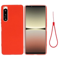 For Sony Xperia 5 IV Solid Color Liquid Silicone Dropproof Full Coverage Protective Case