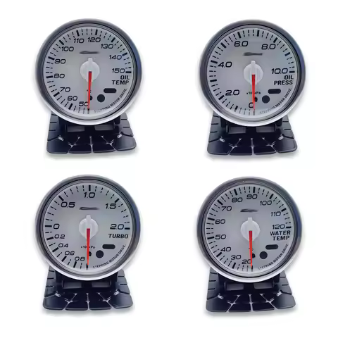 Defi Style 60mm White dial face water temp oil temp oil press Boost gauge Shadow Auto meter FD2 K20A
