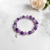 【黑加侖】紫水晶 薰衣草紫水晶 925純銀 手鍊