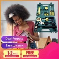 🔥 Ready Stock 🔥 DELLY D-8012 12PCS household tool set hardware toolbox car life hammer manual set to