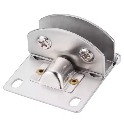 Glass Door Hinge Clamps Stainless Steel Wine Cabinet Bread Cabinet Cupboard Cabinet Gate Clip Door H