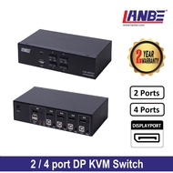 Display Port DP KVM Switch, 2 & 4 ports