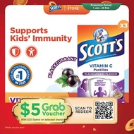[3 Pack] SCOTT'S Vitamin C Pastilles Supplement for Children, Support Immunity, Healthy Skin & Gums,